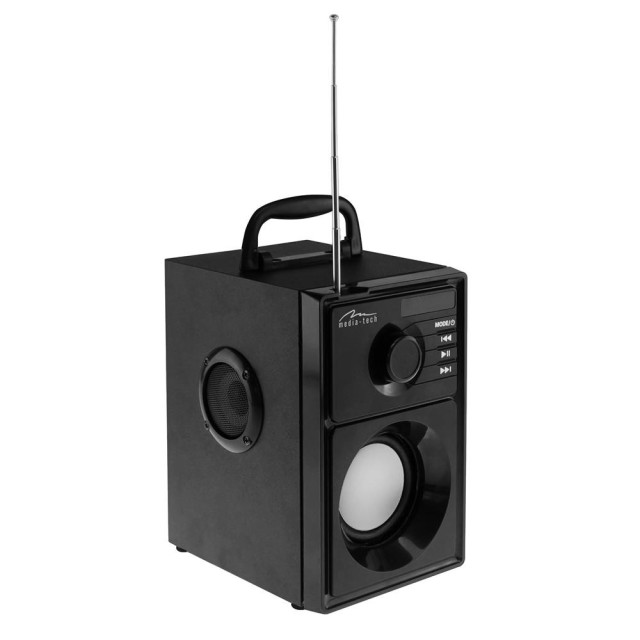 Φορητό Ηχείο Media-Tech Boombox MT3179 600W PMPD, με Τηλεχειριστήριο & Ενσωματωμένο Woofer Μαύρο