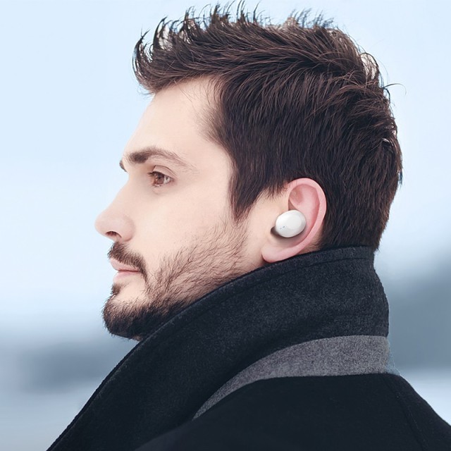 Wireless Hands Free Hoco EQ3 Smart TWS V5.3 με Πλήκτρο Ελέγχου Συμβατό με Siri και 7h Ώρες Λειτουργίας Λευκά