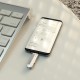 Flash Drive Hoco UD10 2 in 1 64GB USB-A 3.0 και USB-C Συμβατό με Windows Mac Linux και Android Ασημί