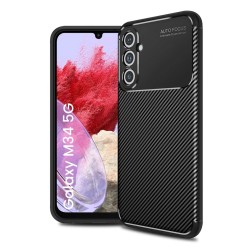 Θήκη Ancus AutoFocus Carbon Fiber για Samsung SM-M346 Galaxy M34 Μαύρο