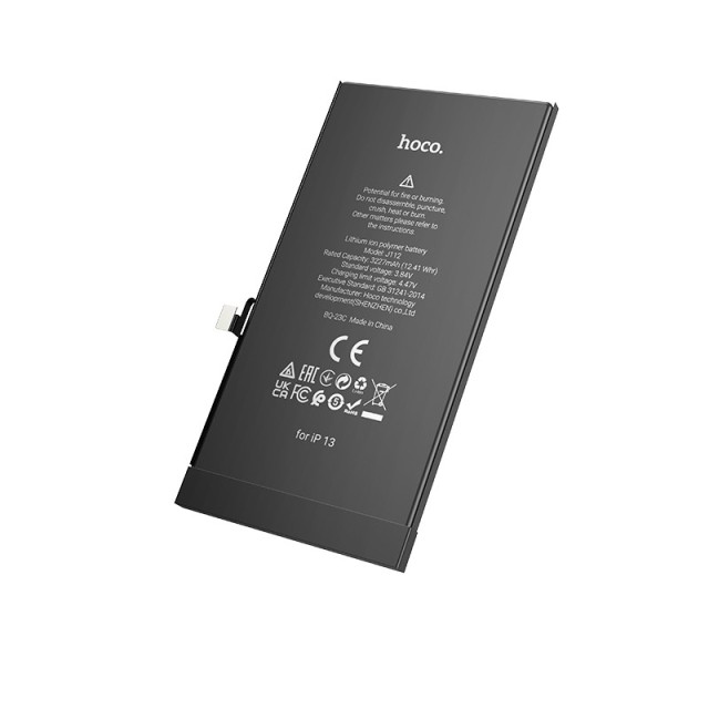 Μπαταρία Hoco Zero Cycle Συμβατή με Apple iPhone 13 3227mAh Χωρίς Installation Warning