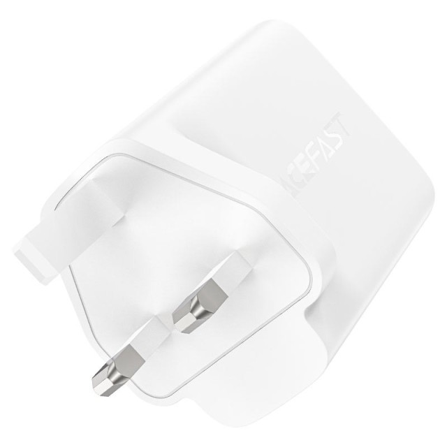 Φορτιστής Ταξιδίου Acefast A44 Fast Charging 2xUSB-C PD65W USB-A GaN Λευκός με UK Plug