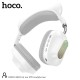 Ασύρματα Ακουστικά Stereo Hoco ESD13 Cat Ear BT5.3 FM 400mAh με Μικρόφωνο και Noise Reduction Λευκά