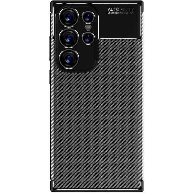 Θήκη Ancus AutoFocus Carbon Fiber για Samsung SM-S918B/DS Galaxy S23 Ultra 5G Μαύρη