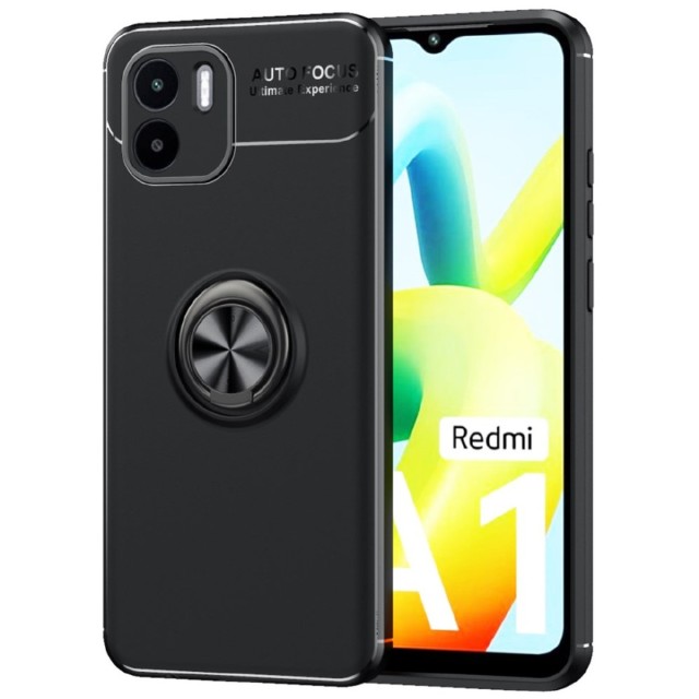 Θήκη Ancus AutoFocus Shock Proof με Ring Holder για Xiaomi Redmi A1 A2 TPU Μαύρη