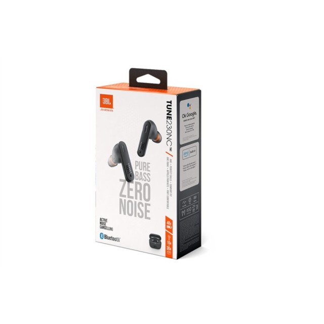 Bluetooth Hands Free JBL Tune 230NC In-ear TWS IPX4 Pure Bass με 4 μικρόφωνα ANC με Smart Ambient Μαύρα Bluetooth Hands Free JBL Tune 230NC In-ear TWS IPX4 Pure Bass με 4 μικρόφωνα ANC με Smart Ambient Μαύρα