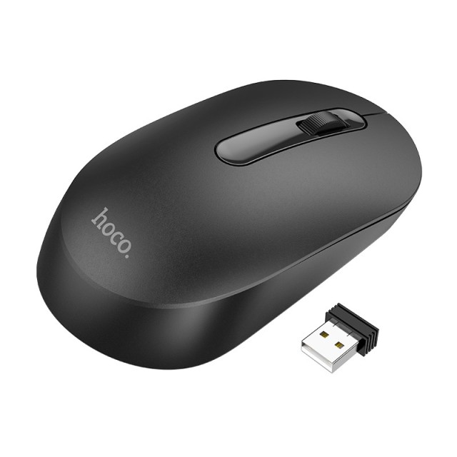 Wireless Ποντίκι Hoco GM14 Platinum Business Wireless Mouse με 3 Πλήκτρα DPI 1200 Μαύρο