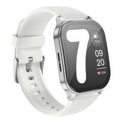 Smartwatch Hoco Y19 IP68 AMOLED Οθόνη 1.96" 300mAh V5.2 με Δυνατότητα Κλήσεων Ασημί