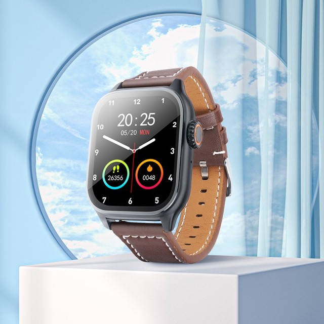 Smartwatch Hoco Y17 IP67 IPS Οθόνη 2.03" 300mAh V5.0 με Δυνατότητα Κλήσεων Μαύρο