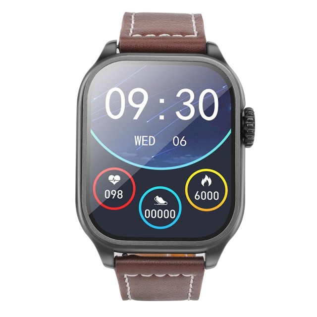 Smartwatch Hoco Y17 IP67 IPS Οθόνη 2.03" 300mAh V5.0 με Δυνατότητα Κλήσεων Μαύρο