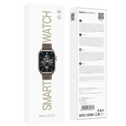 Smartwatch Hoco Y17 IP67 IPS Οθόνη 2.03" 300mAh V5.0 με Δυνατότητα Κλήσεων Χρυσαφί