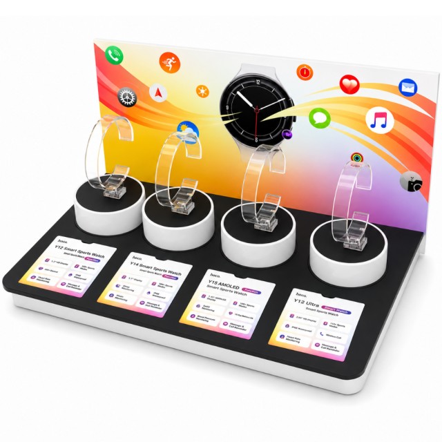 Hoco HN21 Smart Watch Display Stand για Y12 Y14 Y15 και Y12 Ultra με Ταμπελάκια Πληροφοριών Hoco HN21 Smart Watch Display Stand για Y12 Y14 Y15 και Y12 Ultra με Ταμπελάκια Πληροφοριών