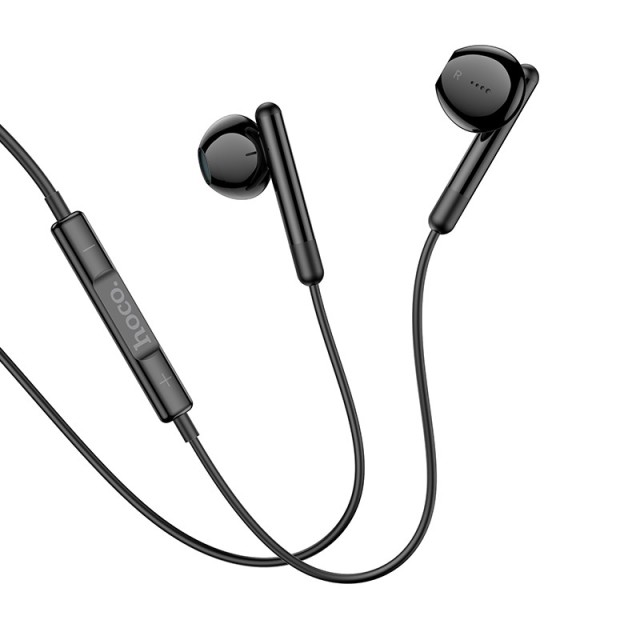 Hands Free Hoco M93 Earphones Stereo USB-C Συμβατά με Όλες τις Συσκευές USB-C Μαύρο 1.2m