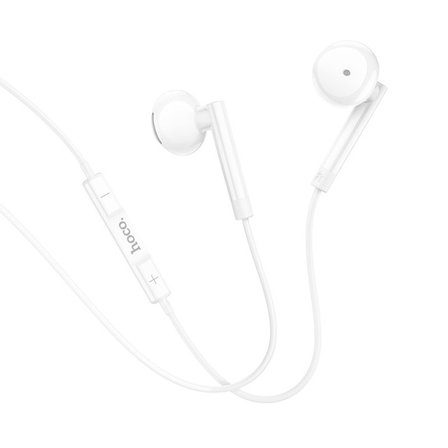 Hands Free Hoco M95 Earphones Stereo USB-C Συμβατά με Όλες τις Συσκευές USB-C Άσπρο 1.2m