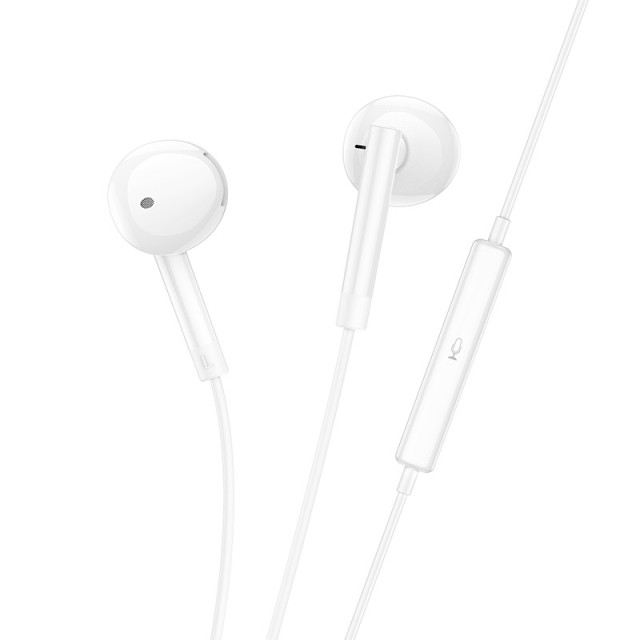 Hands Free Hoco M95 Earphones Stereo USB-C Συμβατά με Όλες τις Συσκευές USB-C Άσπρο 1.2m