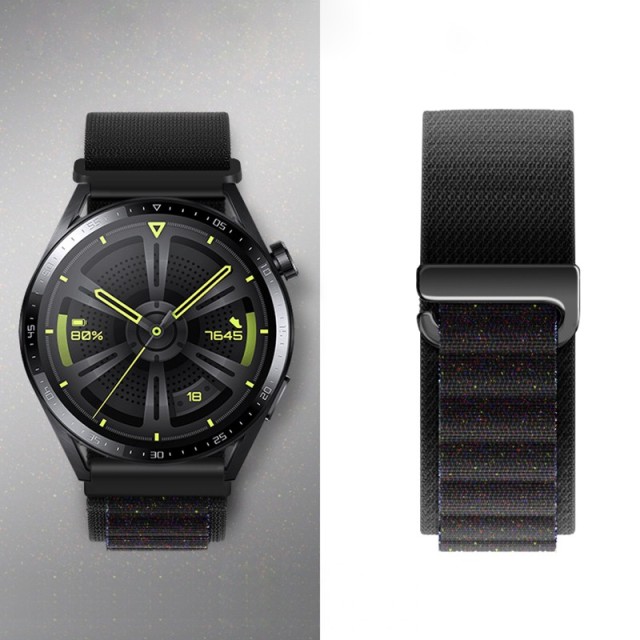 Watchband Hoco WH05 Climbing Series από Nylon για Samsung Huawei Xiaomi Vivo OPPO κα 20mm Universal Starlight Black Dot