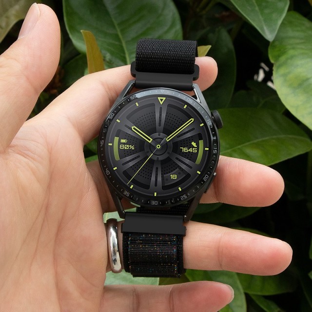 Watchband Hoco WH05 Climbing Series από Nylon για Samsung Huawei Xiaomi Vivo OPPO κα 20mm Universal Starlight Black Dot