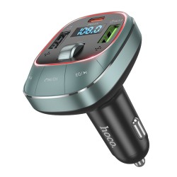 Bluetooth FM Transmitter Hoco E76 Pole USB-C PD45W+USB 18W QC3.0+USB 32W Playback v5.0 LED Ένδειξη Star Space