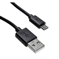 Καλώδιο σύνδεσης Ancus USB AM σε Micro USB B Μαύρο 1m