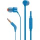 Hands Free JBL Tune 160 In-ear 3.5mm 9mm Dynamic Driver Pure Bass Sound με Μικρόφωνο JBLT160BLU Μπλε