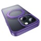 Θήκη Hoco Stand Magnetic Case 2 in 1 Mag-Charge 360° Rotating Ring για Apple iPhone 15 Plus Μωβ