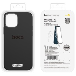 Θήκη Hoco Pure Series Silicone Magnetic για Apple iPhone 15 Plus Μαύρο