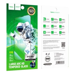 Tempered Glass Hoco Premium Series G16 Full Screen HD 5D Large Arc 0.4mm 9H για Apple iPhone 15 Plus Σετ 10τμχ