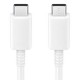 Καλώδιο σύνδεσης Samsung EP-DN975BWEGWW USB-C σε USB-C 5A 100W Λευκό 1m