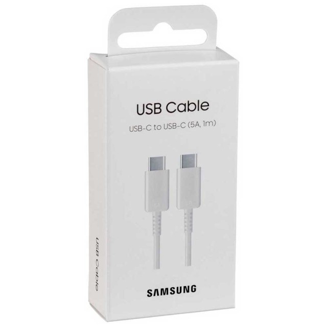 Καλώδιο σύνδεσης Samsung EP-DN975BWEGWW USB-C σε USB-C 5A 100W Λευκό 1m