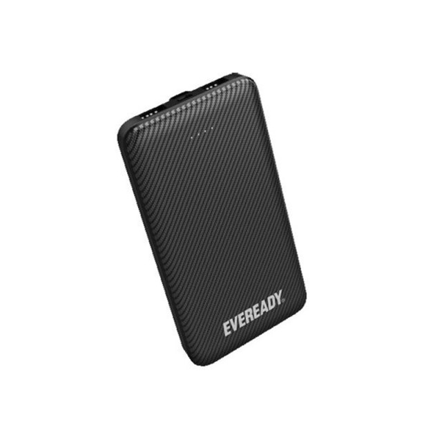 Power Bank Energizer Eveready Slim 20000mAh 2A  με 2x USB 2.0 και LED Ένδειξη Μπαταρίας Μαύρο