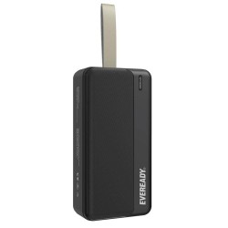 Power Bank Energizer Eveready Slim 30000mAh 2A  με 2x USB 2.0 και LED Ένδειξη Μπαταρίας Μαύρο