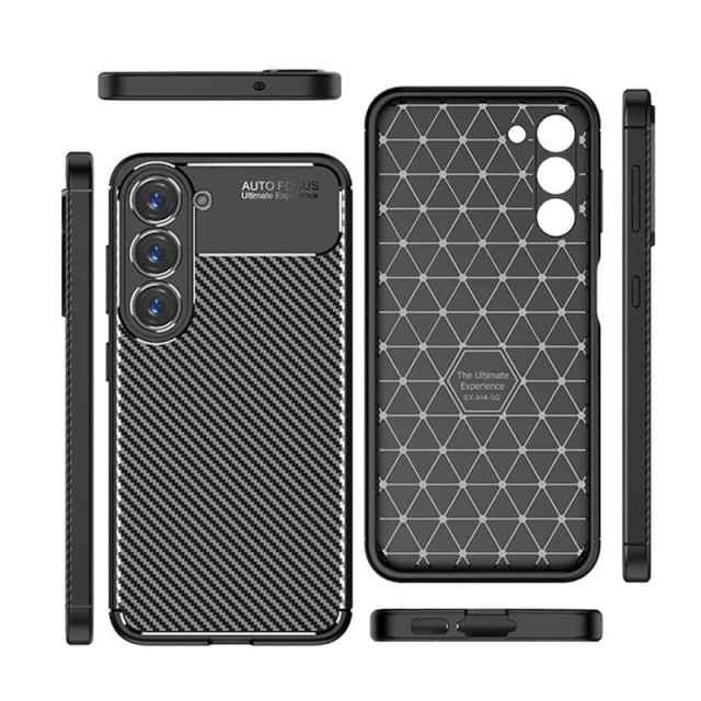 Θήκη Ancus AutoFocus Carbon Fiber για Samsung SM-S711B Galaxy S23 FE Μαύρη