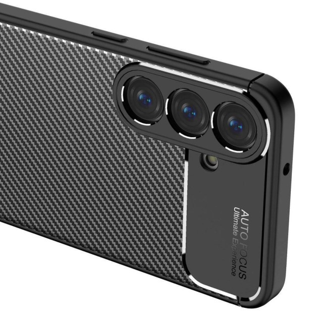 Θήκη Ancus AutoFocus Carbon Fiber για Samsung SM-S926B Galaxy S24+ 5G  Μαύρη