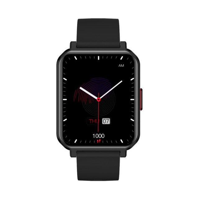 Smartwatch Maxcom FW56 Carbon Pro IP68 260mAh με 1.85” HD IPS με Δυνατότητα Κλήσεων Μαύρο Silicon Band