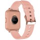 Smartwatch Maxcom FW56 Carbon Pro IP68 260mAh με 1.85” HD IPS με Δυνατότητα Κλήσεων Ροζ Χρυσό Silicon Band