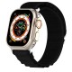 Watchband Noozy 38mm/40mm/41mm για Apple Watch 1/2/3/4/5/6/7/8/9/se/ultra 1/ultra 2 Μαύρο Nylon και Metal Band