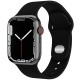 Watchband Noozy 42/44/45/49mm για Apple Watch 1/2/3/4/5/6/7/8/9/se/ultra 1/ultra 2 Μαύρο Silicon Band