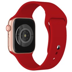 Watchband Noozy 42/44/45/49mm για Apple Watch 1/2/3/4/5/6/7/8/9/se/ultra 1/ultra 2 Κόκκινο Silicon Band