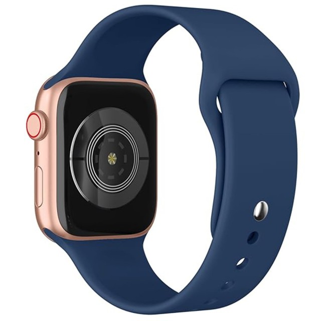 Watchband Noozy 42/44/45/49mm για Apple Watch 1/2/3/4/5/6/7/8/9/se/ultra 1/ultra 2 Σκούρο Μπλε Silicon Band