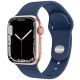 Watchband Noozy 42/44/45/49mm για Apple Watch 1/2/3/4/5/6/7/8/9/se/ultra 1/ultra 2 Σκούρο Μπλε Silicon Band