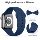 Watchband Noozy 42/44/45/49mm για Apple Watch 1/2/3/4/5/6/7/8/9/se/ultra 1/ultra 2 Σκούρο Μπλε Silicon Band