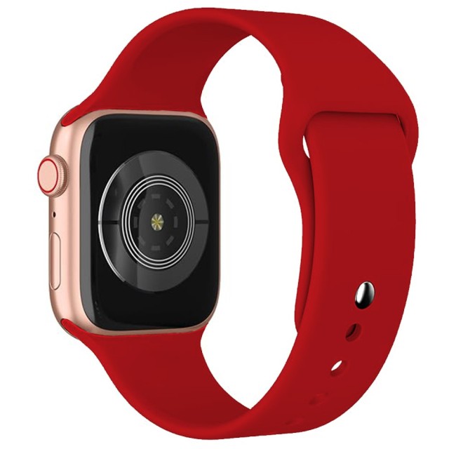 Watchband Noozy 38mm/40mm/41mm για Apple Watch 1/2/3/4/5/6/7/8/9/se/ultra 1/ultra 2 Κόκκινο Silicon Band