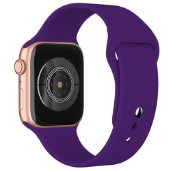 Watchband Noozy 38mm/40mm/41mm για Apple Watch 1/2/3/4/5/6/7/8/9/se/ultra 1/ultra 2 Μωβ Silicon Band