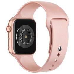 Watchband Noozy 38mm/40mm/41mm για Apple Watch 1/2/3/4/5/6/7/8/9/se/ultra 1/ultra 2 Ροζ Silicon Band