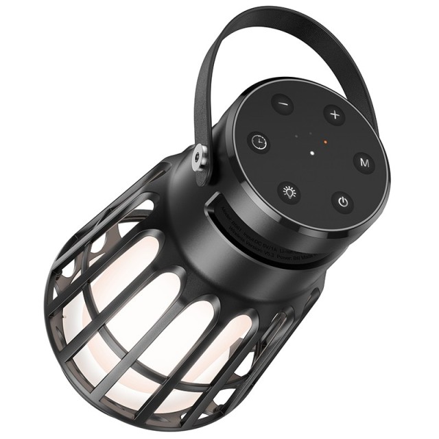 Bluetooth Φορητό Ηχείο Hoco BS61 Camping Lamp V5.3 8h TWS 10W 3600mAh με Micro SD FM USB και Outdoor Sound Effects Μαύρο