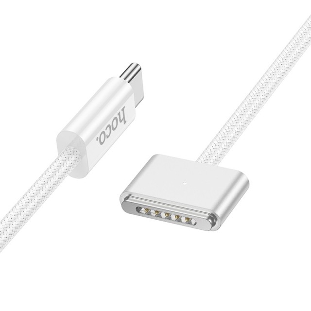 Magnetic Καλώδιο Φόρτισης Hoco X103 USB-C σε Mag3 140W με Braided Καλώδιο 2m Λευκό