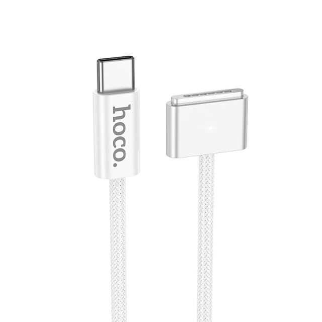 Magnetic Καλώδιο Φόρτισης Hoco X103 USB-C σε Mag3 140W με Braided Καλώδιο 2m Λευκό