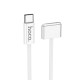 Magnetic Καλώδιο Φόρτισης Hoco X103 USB-C σε Mag3 140W με Braided Καλώδιο 2m Λευκό