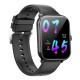 Smartwatch Hoco Y3 Pro IP67 Screen 1.95" 350mAh v5.1 με Δυνατότητα Κλήσεων Silicon Band Μαύρο