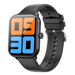 Smartwatch Hoco Y3 Pro IP67 Screen 1.95" 350mAh v5.1 με Δυνατότητα Κλήσεων Silicon Band Μαύρο